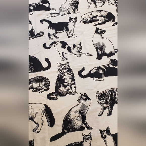 Cat Tapestry Blanket Vintage - Picture 3 of 6